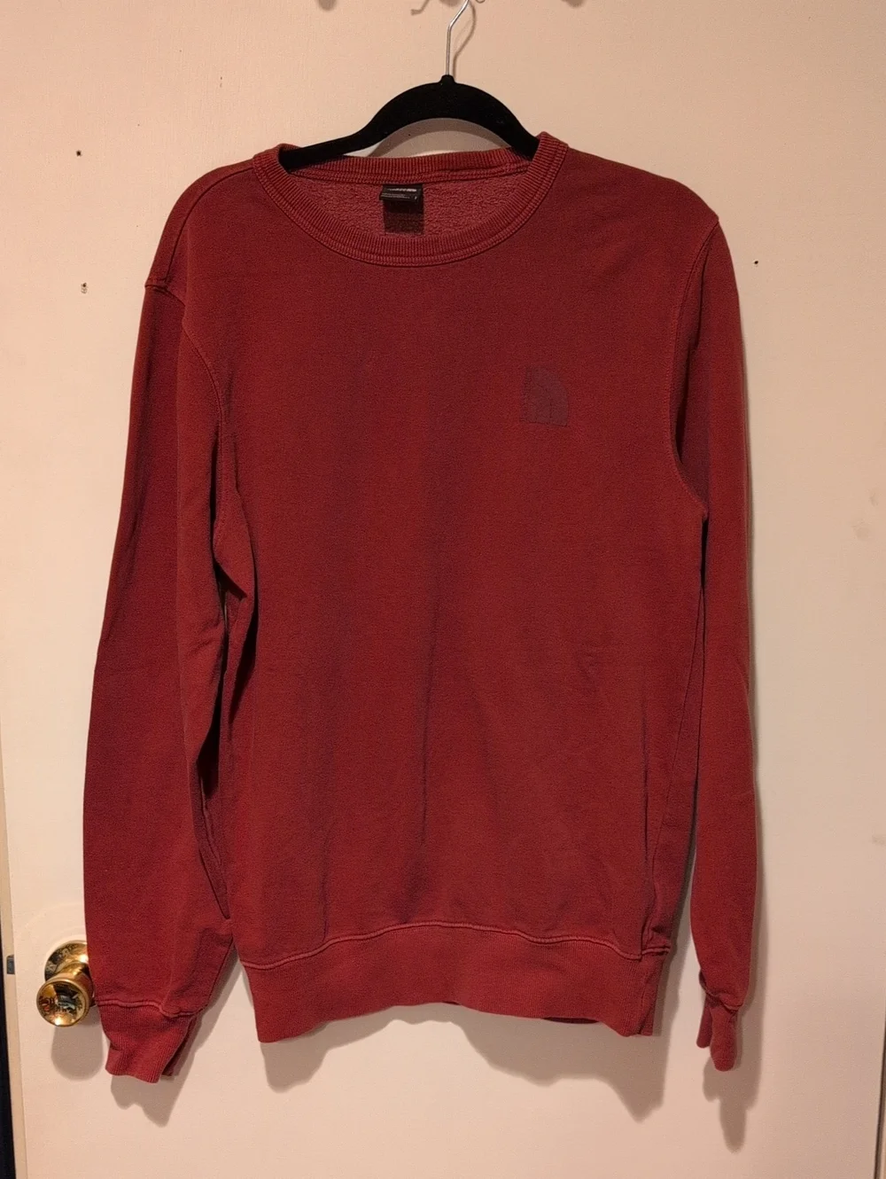 The North Face Men's Crewneck Sweater in Brick Red